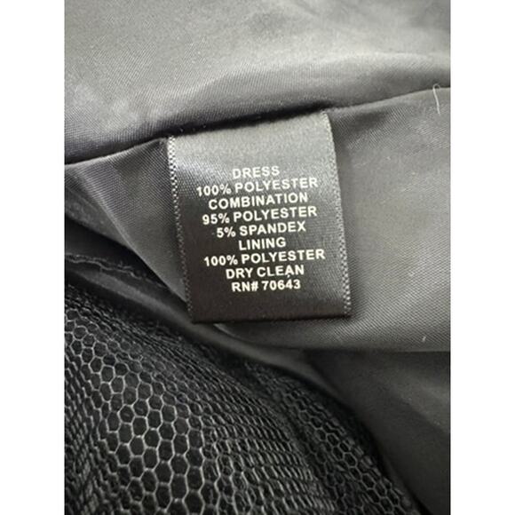 "JESSICA HOWARD" Babydoll Black Lace SZ 8 Dark Romance Goth Sexy Dress Midi - Picture 7 of 11